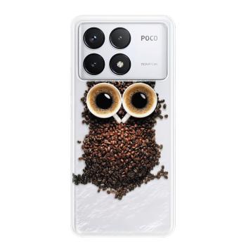 Odolné silikonové pouzdro iSaprio - Owl And Coffee - Poco F6 Pro