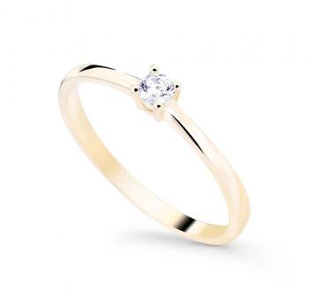 Cutie Jewellery Minimalistický prsten ze žlutého zlata Z8008-10-X-1 49 mm