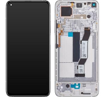 Xiaomi Mi 10T 5G/10T Pro 5G kompatibilis LCD modul kerettel, OEM jellegű, ezüst