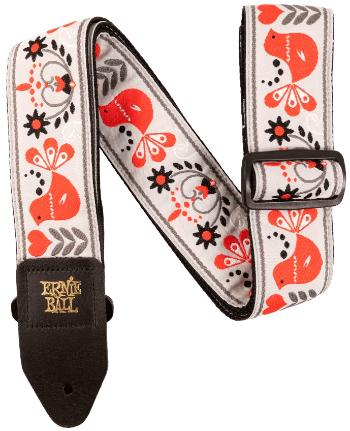 Ernie Ball Red Bird Winter Jacqaurd Strap