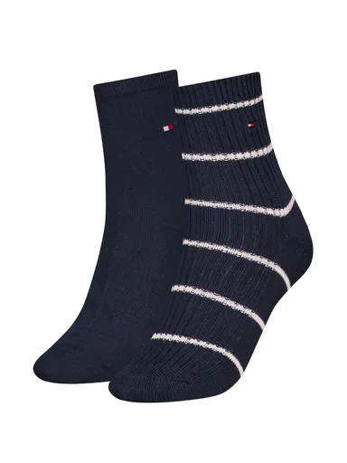 Tommy Hilfiger dámské tmavě modré ponožky 2pack 701229866 35/38