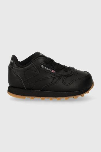 Dětské sneakers boty Reebok Classic CL LTHR černá barva