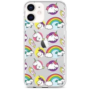 TopQ iPhone 12 mini silikon Chunky Unicorns 53442 (Sun-53442)