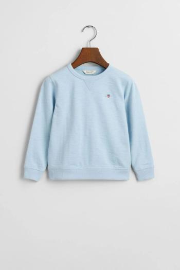 MIKINA GANT SHIELD COTTON SLUB C-NECK CALMING BLUE
