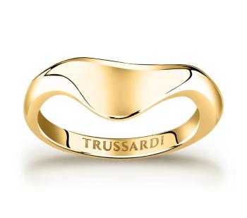 Trussardi Moderní pozlacený prsten z oceli T-Design TJAXA07 52 mm