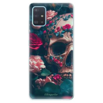 Odolné silikonové pouzdro iSaprio - Skull in Roses - Samsung Galaxy A51