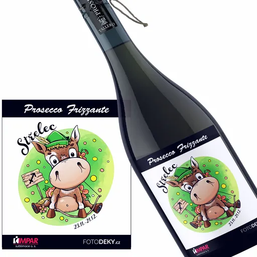 Víno Koňská znamení – střelec (Druh Vína: Prosecco)