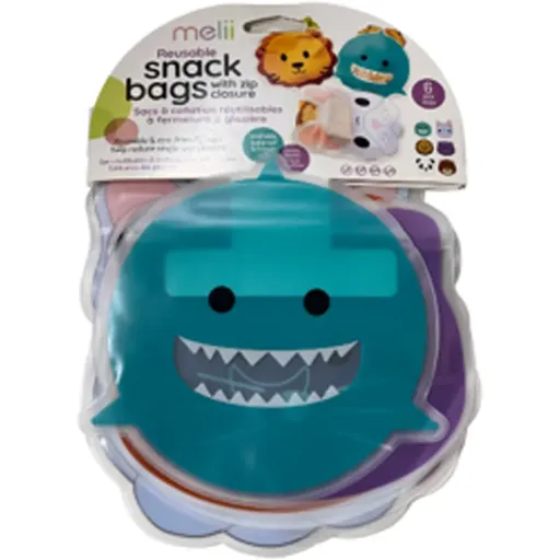 Melii Reusable Snack Bags sáčky na svačinku 6 ks