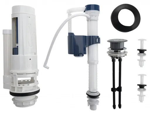 SAPHO Splachovací souprava s DUAL tlačítkem 49 spodní napouštění 1/2", chrom NDMC102-4