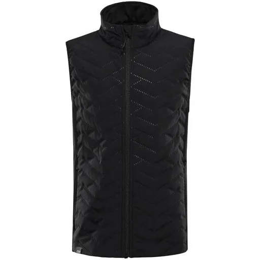 ALPINE PRO BERFO 2 Dětská zateplená vesta, černá, velikost 152-158