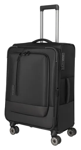 Střední textilní kufr na kolečkách Travelite Crosslite 5.0 M Black