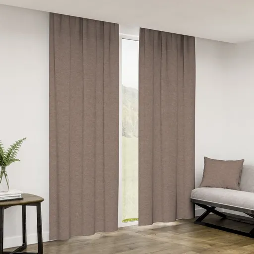 Závěs dekorační nebo látka, OXY vzor Plátno, Béžově hnědé, 150 cm 150 cm