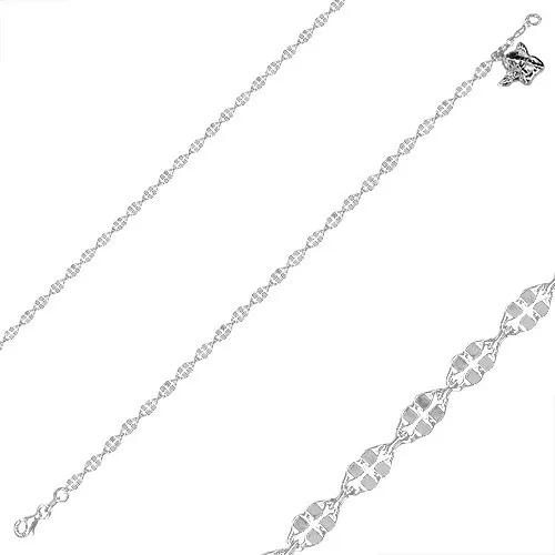 Stříbrný náramek 925 - motiv anděla, lesklé čtyřlístky a ovály, karabinka