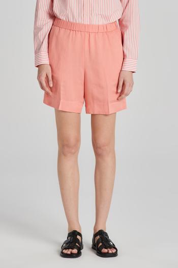 ŠORTKY GANT REL LINEN BLEND PULL ON SHORTS PEACHY PINK