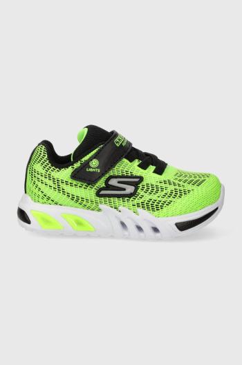 Dětské sneakers boty Skechers FLEX-GLOW ELITE VORLO zelená barva