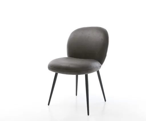 Jídelní židle Nube-Flex antracitová vintage podnož zúžená černá