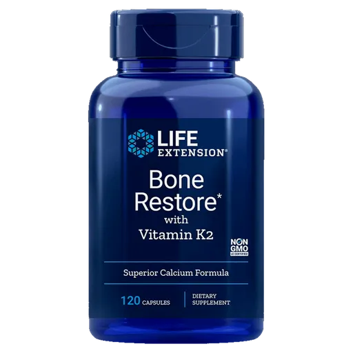 Life Extension Bone Restore with Vitamin K2 - 120 kapslí