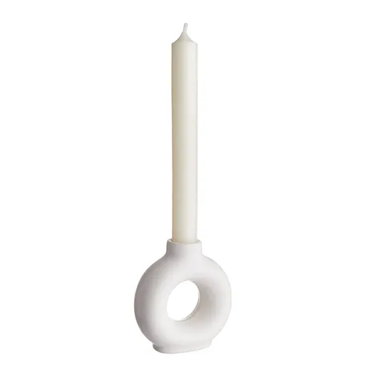 LOOP Svícen 9 cm - béžová