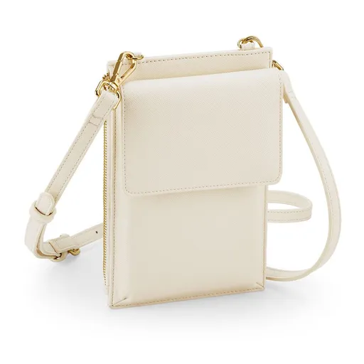 BagBase Dámská minikabelka na mobil - Krémová