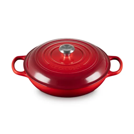 Kastrol SIGNATURE 30 cm, 3,5 l, CERISE, litina, Le Creuset