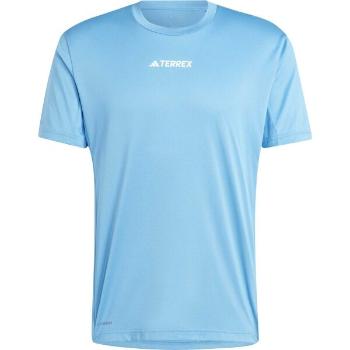 adidas TERREY MULTI T-SHIRT Pánské triko, světle modrá, velikost