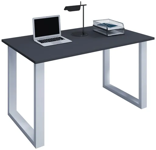 VCM Stůl Lona 140x80 U-nohy, antracit