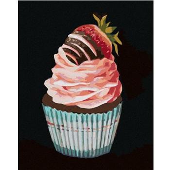 Zuty - Malování podle čísel - CUPCAKE S JAHODOU  (MYROSLAVA VOLOSCHUK), 80x100 cm, vypnuté plátno na (HRAmmb00387nad)