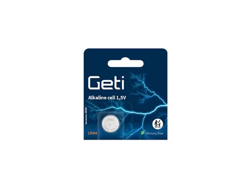 Baterie LR44 (AG13) GETI alkalická