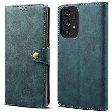 Lenuo Leather flipové pouzdro pro Samsung Galaxy A53 5G, modrá (348277)