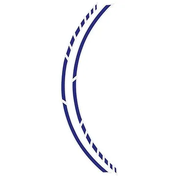 FOLIATEC - samolepící linka na obvod kola RACING - modrá (34443)