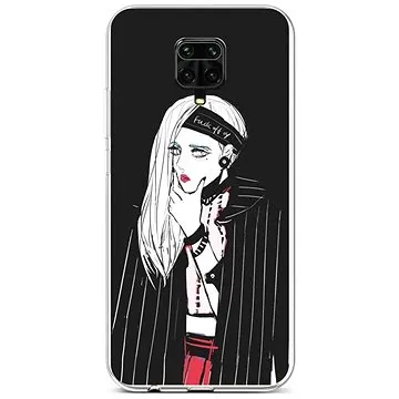 TopQ Xiaomi Redmi Note 9 Pro silikon Dark Girl 52542 (Sun-52542)