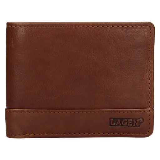 Pánská kožená peněženka Lagen Pavelos - hnědá