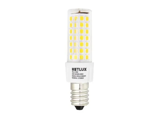 Žárovka LED E14  6W bílá teplá RETLUX RLL 459