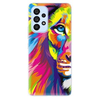 Odolné silikonové pouzdro iSaprio - Rainbow Lion - Samsung Galaxy A53 5G