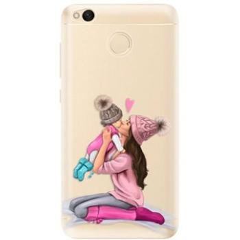 iSaprio Kissing Mom - Brunette and Girl pro Xiaomi Redmi 4X (kmbrugirl-TPU2_Rmi4x)