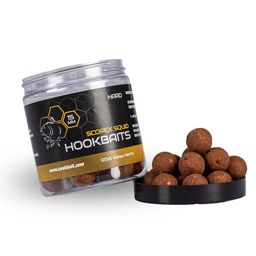 Nash Boilies Scopex Squid Hard Hookbaits - 15mm  125g,Nash Boilies Scopex Squid Hard Hookbaits - 15mm  125g