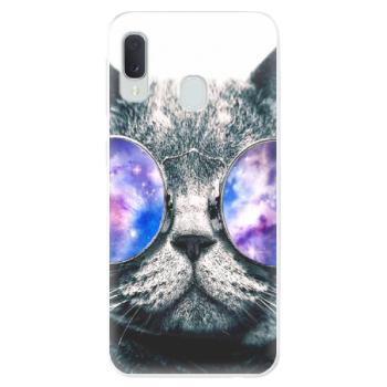 Odolné silikonové pouzdro iSaprio - Galaxy Cat - Samsung Galaxy A20e