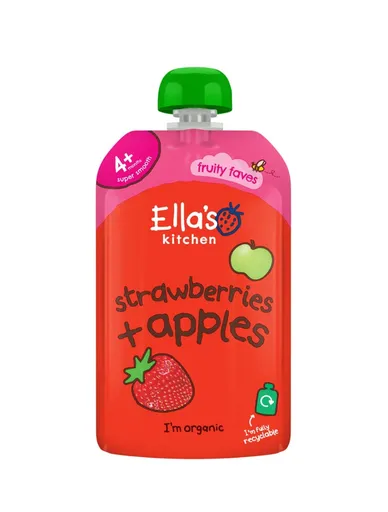 Ellas Kitchen BIO Jahoda a jablko kapsička 120 g