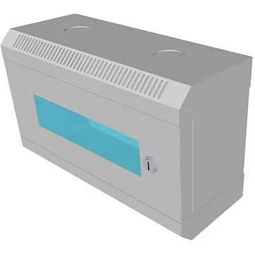 Datacom 10" 4U/140 mm (sklo) šedý (7020)