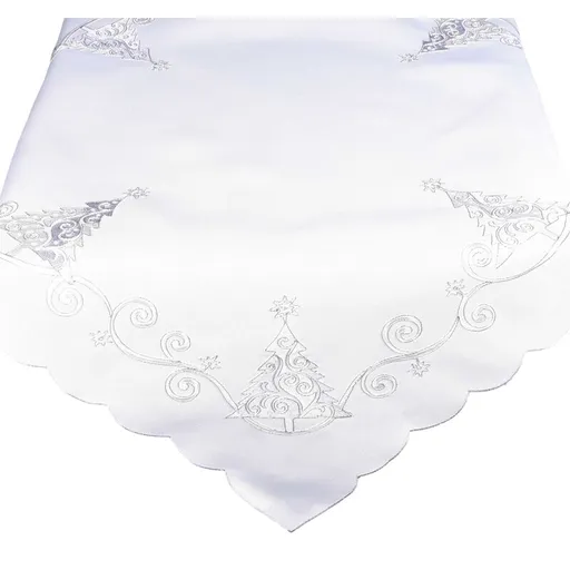Ubrus Vánoční, Stromek, bílý pr. 85 cm