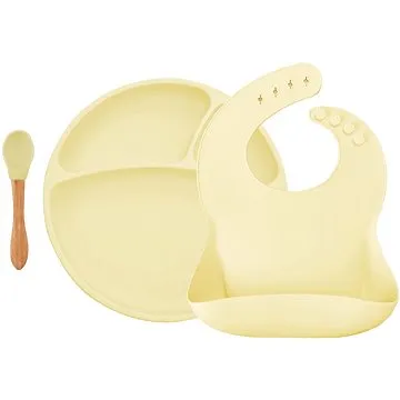 MINIKOIOI set na stolování BLW II, Mellow Yellow (8681176334391)