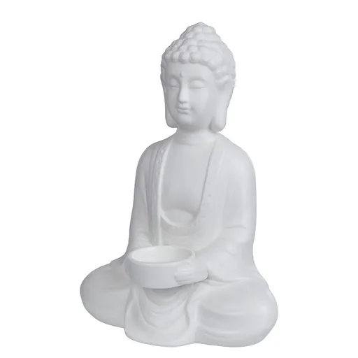 BUDDHA Svícen na čajovou svíčku Buddha 23 cm