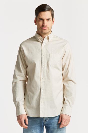 KOŠILE GANT D2. REG SMALL PAISLEY OXF SHIRT DRY SAND