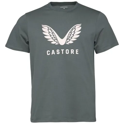 CASTORE SS GRAPHIC T-SHIRT Pánské tričko, tmavě zelená, velikost