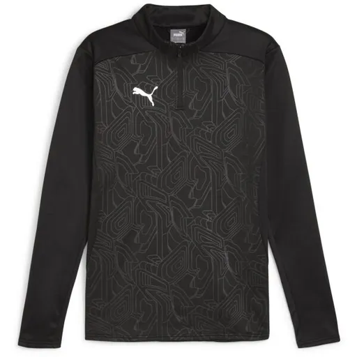 Puma TEAMFINAL WARM TOP Pánská fotbalová mikina, černá, velikost XXXL