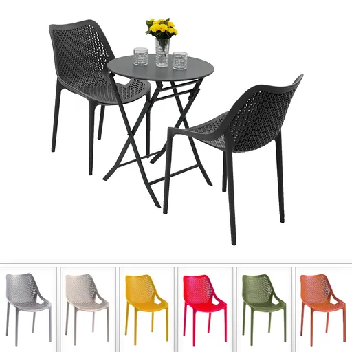 Zahradní sestava DUBLIN/SUNNY 1+2 (různé barvy) černá