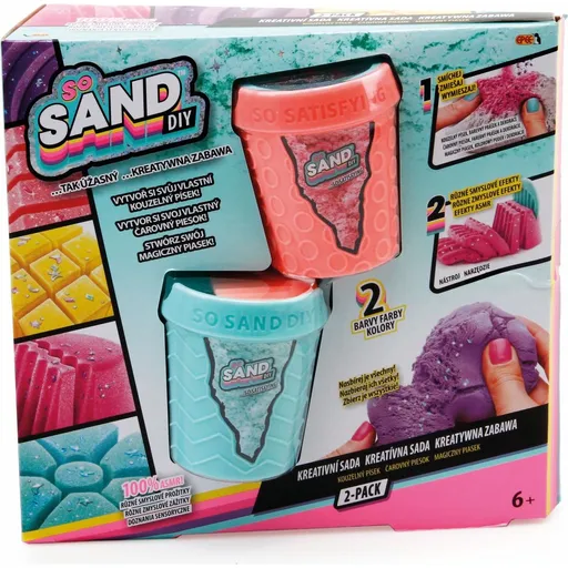 So Sand kouzelný písek 2pack zelený s oranžovým