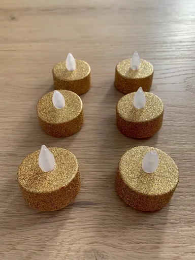 LED čajové svíčky, sada 6 ks