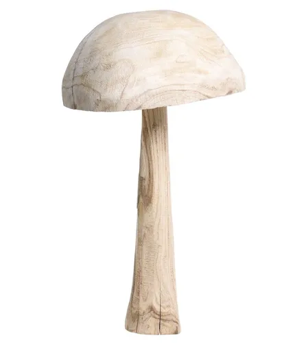 Přírodní dřevěná dekorace houba Mushroom - Ø 36*60 cm Chic Antique