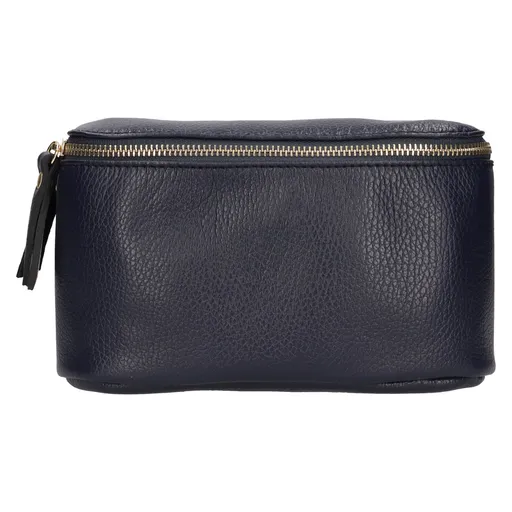 Dámská kožená ledvinka Italia Milagros - tmavě modrá